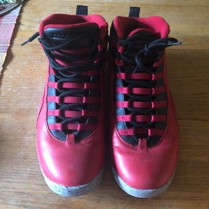 Red and Black Jordans